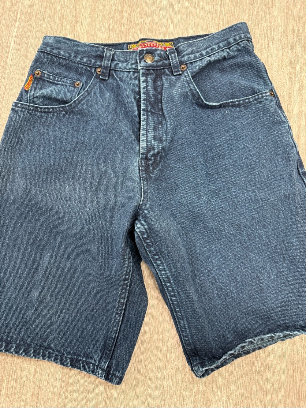 Men's Dark Blue Denim Jean Shorts - Classic Casual Fit